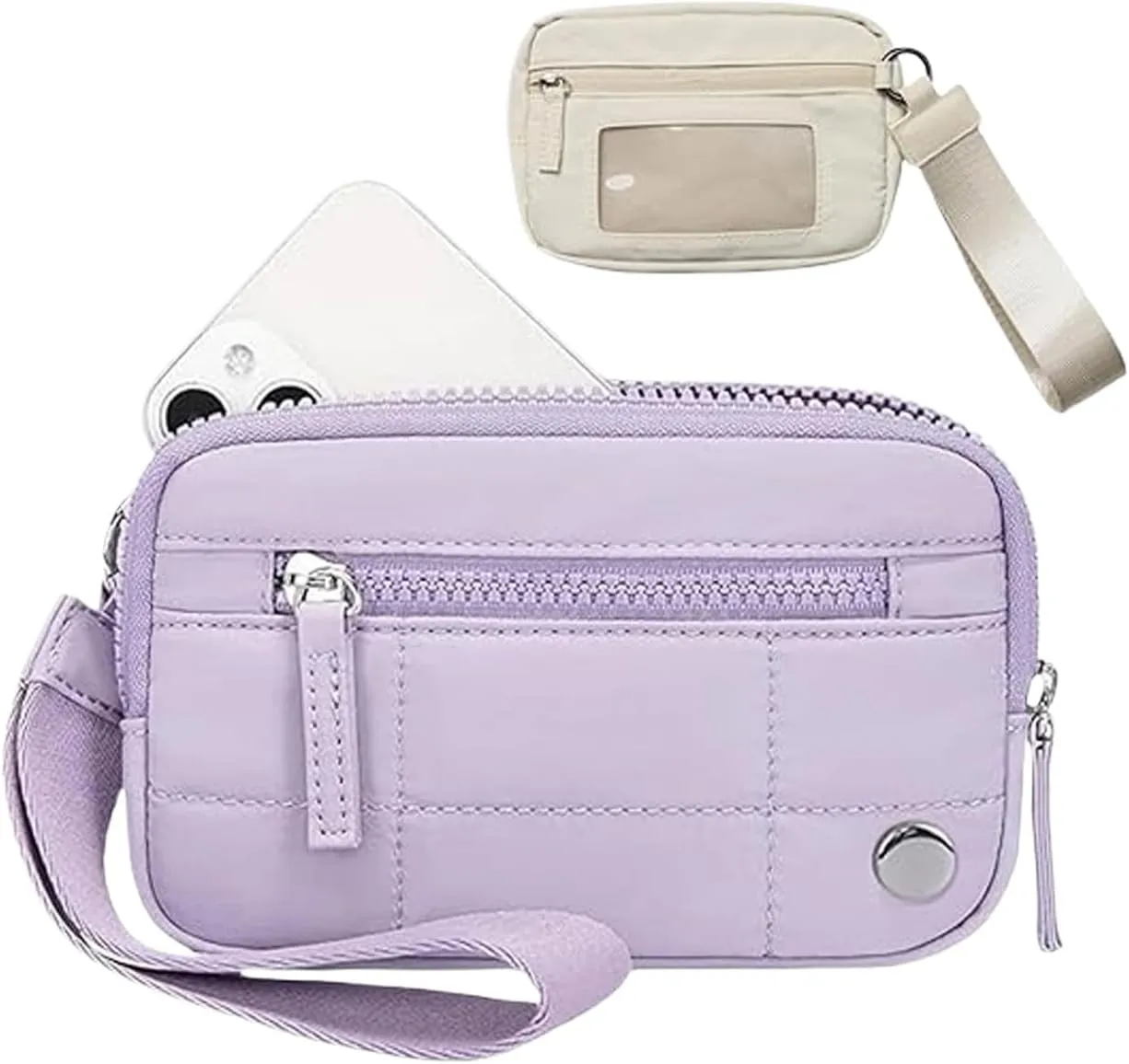 Convely Wristlet,2025 Convely Essential Wristlet, Nylon Quilted Wallet, Wristlet for Women Quilted Purse