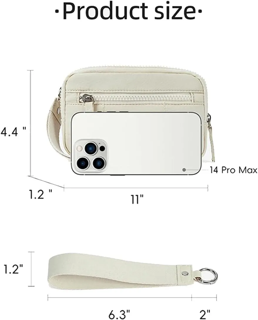 Convely Wristlet,2025 Convely Essential Wristlet, Nylon Quilted Wallet, Wristlet for Women Quilted Purse