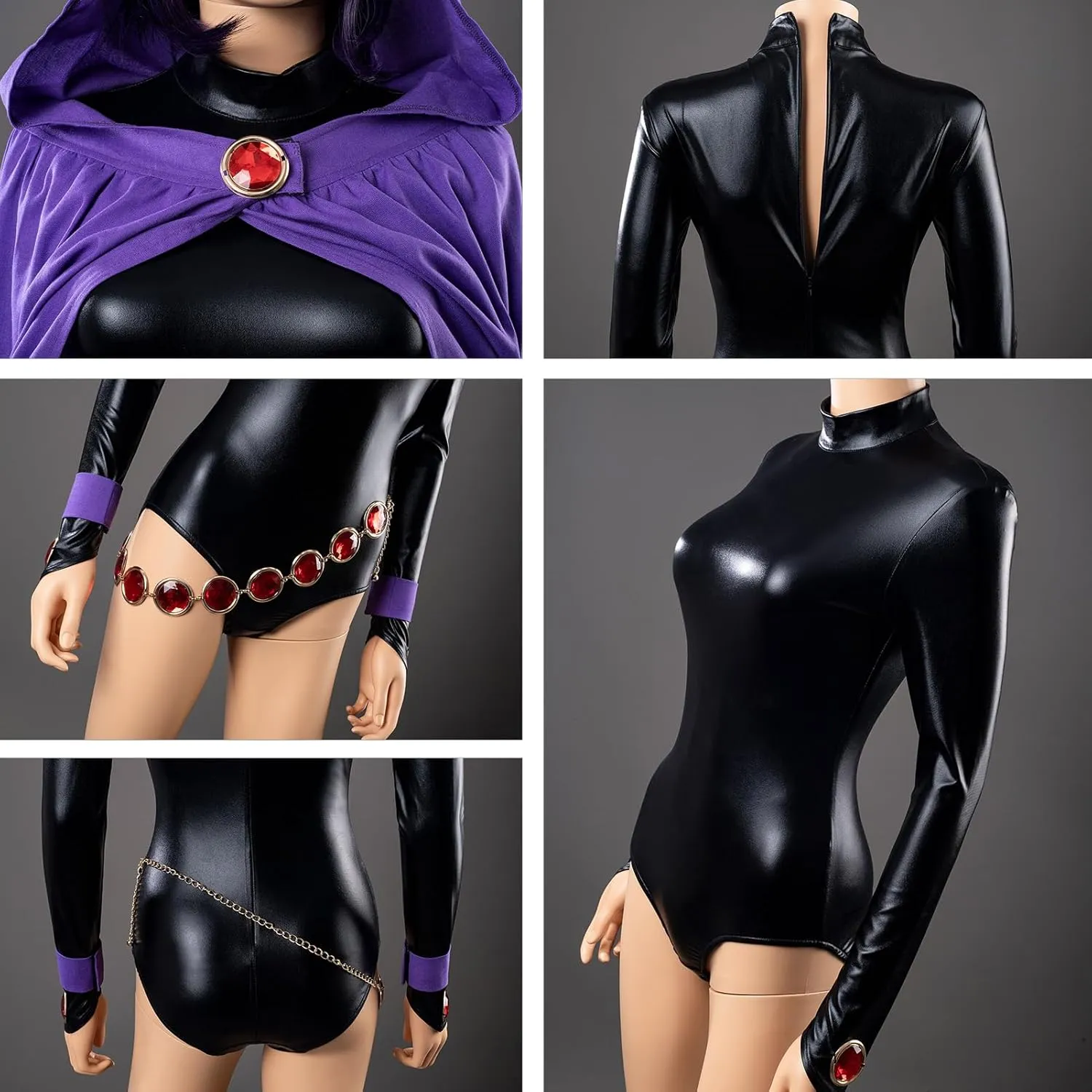 CosFantasy Rachel Cosplay Jumpsuit Costume with Belt Cloak Mp004071