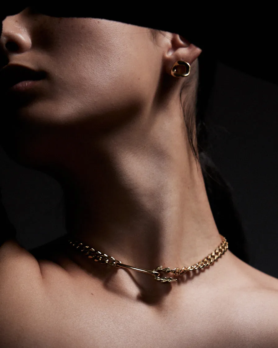 Curve Earrings Mini | Gold
