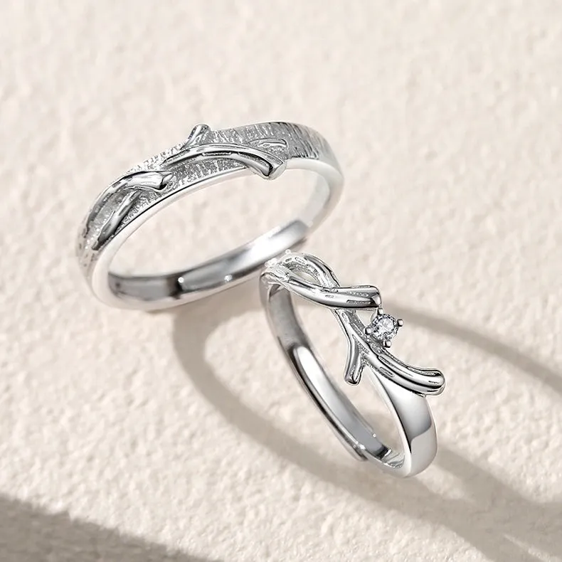 Custom Engravable Matching Wedding Rings for Two