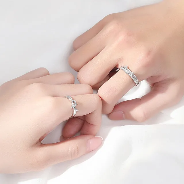 Custom Engravable Matching Wedding Rings for Two