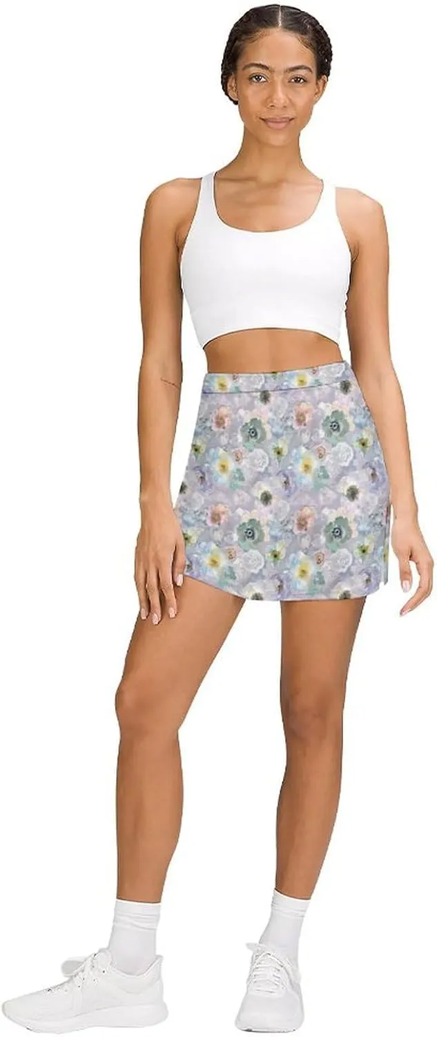 Cute Dogs Tennis Skirts for Women with Pockets High Waisted Athletic Golf Skorts Skirts A-Line Mini Short Skirt