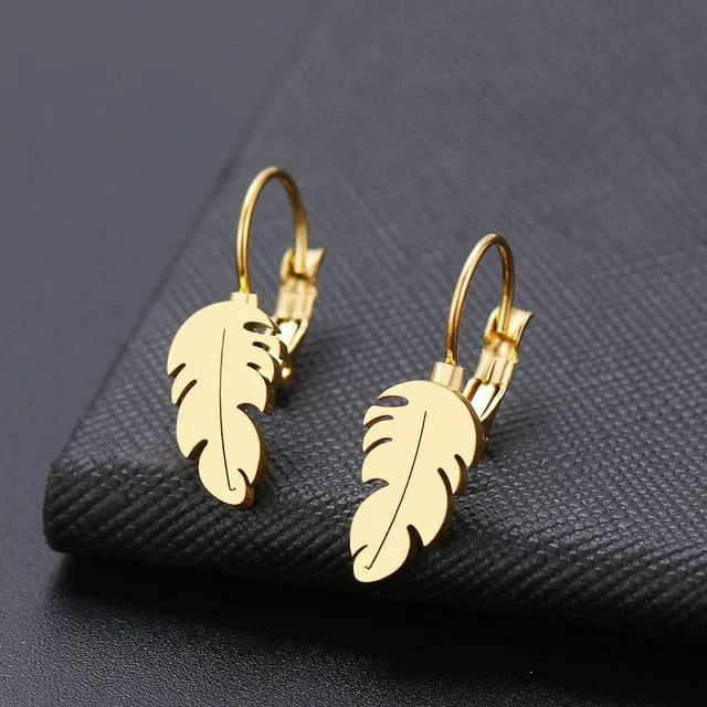 Dainty drop Stainless lever back Earrings - 6 Styles