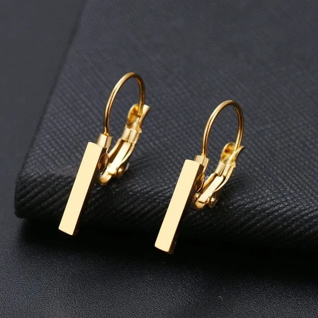 Dainty drop Stainless lever back Earrings - 6 Styles