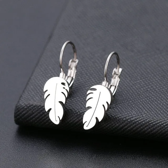 Dainty drop Stainless lever back Earrings - 6 Styles
