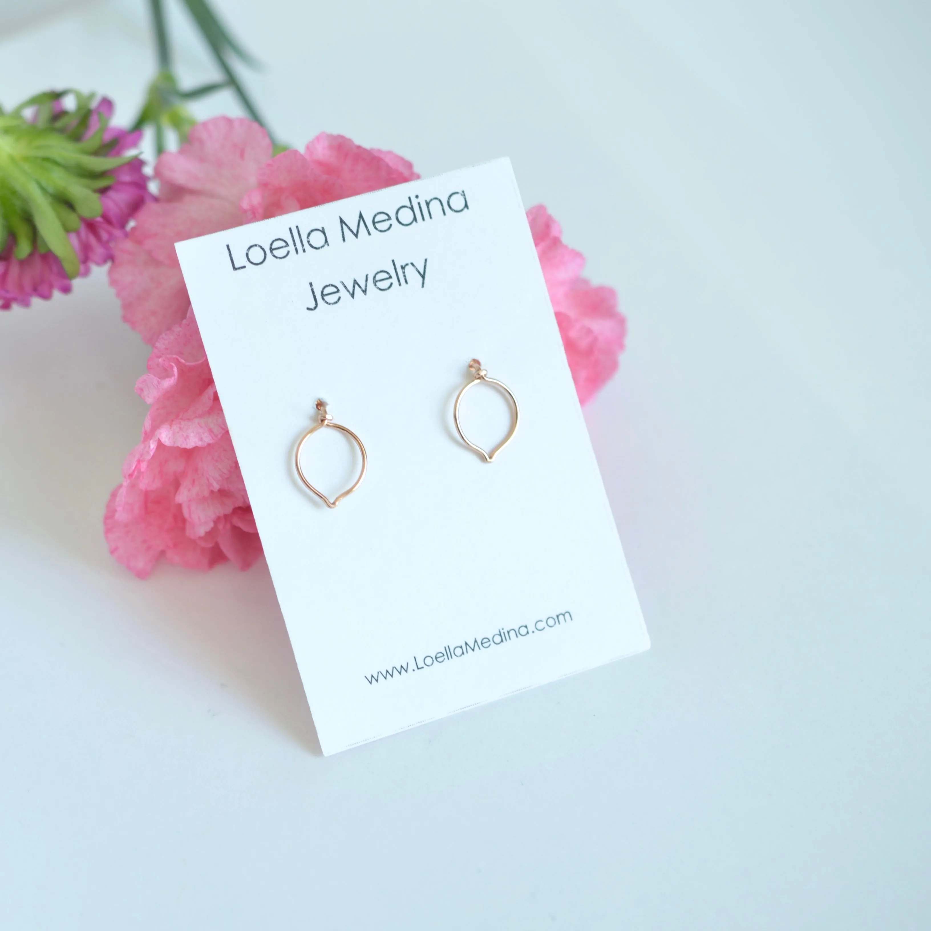 Daisy - 14k Rose Gold Filled Post Earrings
