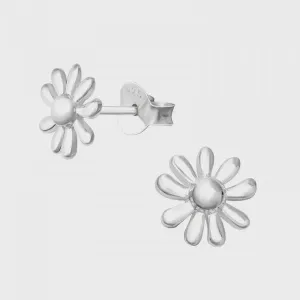 Daisy Silver Stud Earrings