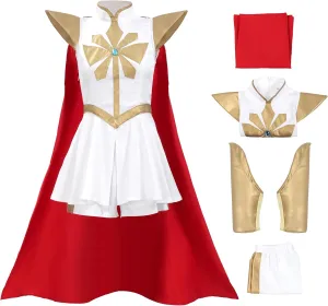 DAZCOS Womens Uniform Dress Cosplay Costume With Cloak for Halloween Christmas