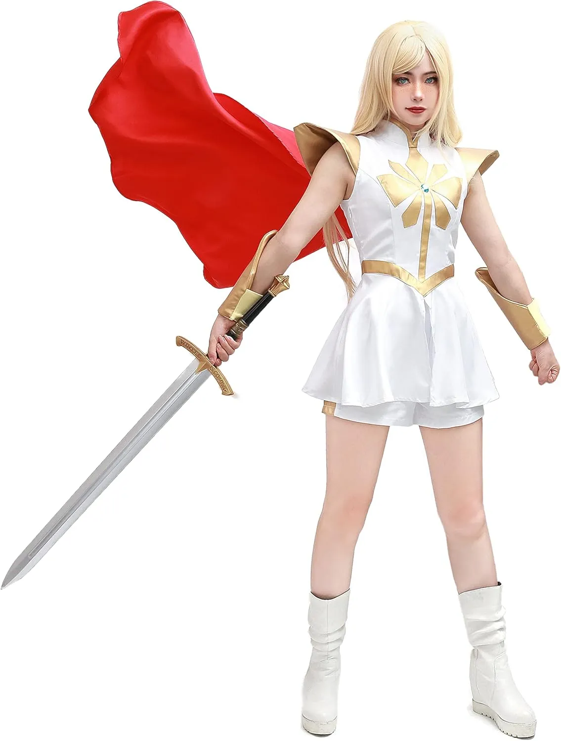 DAZCOS Womens Uniform Dress Cosplay Costume With Cloak for Halloween Christmas