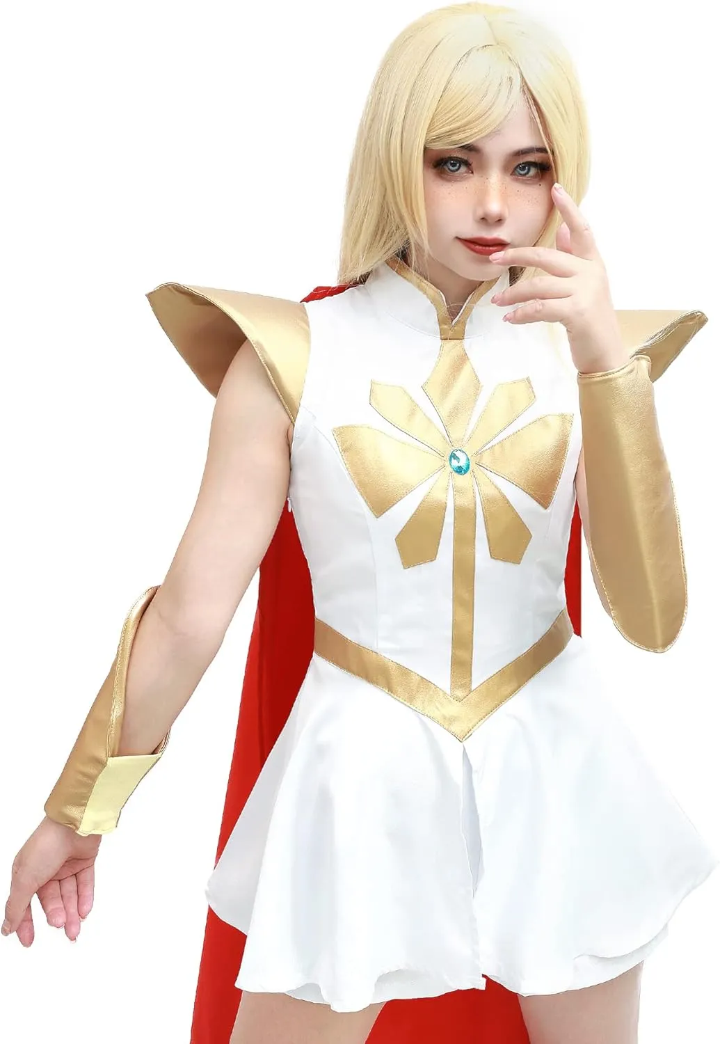 DAZCOS Womens Uniform Dress Cosplay Costume With Cloak for Halloween Christmas