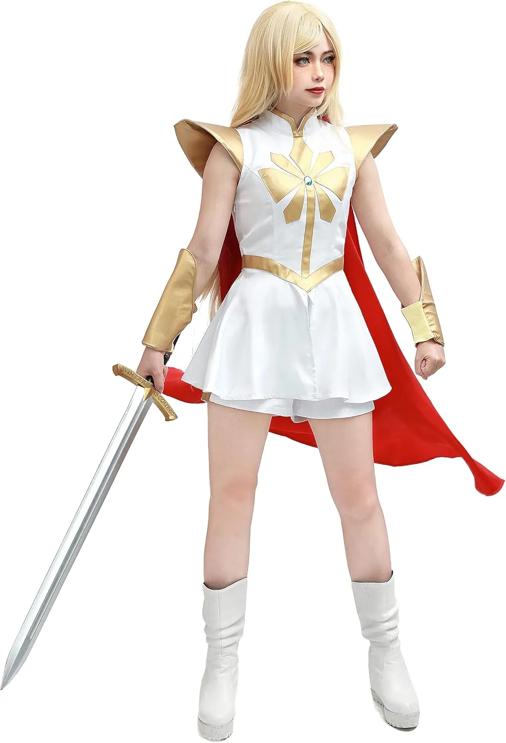 DAZCOS Womens Uniform Dress Cosplay Costume With Cloak for Halloween Christmas