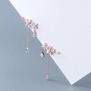 Dazzling Garland Minimal Earrings