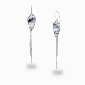 Dendritic Opal Drop Earrings