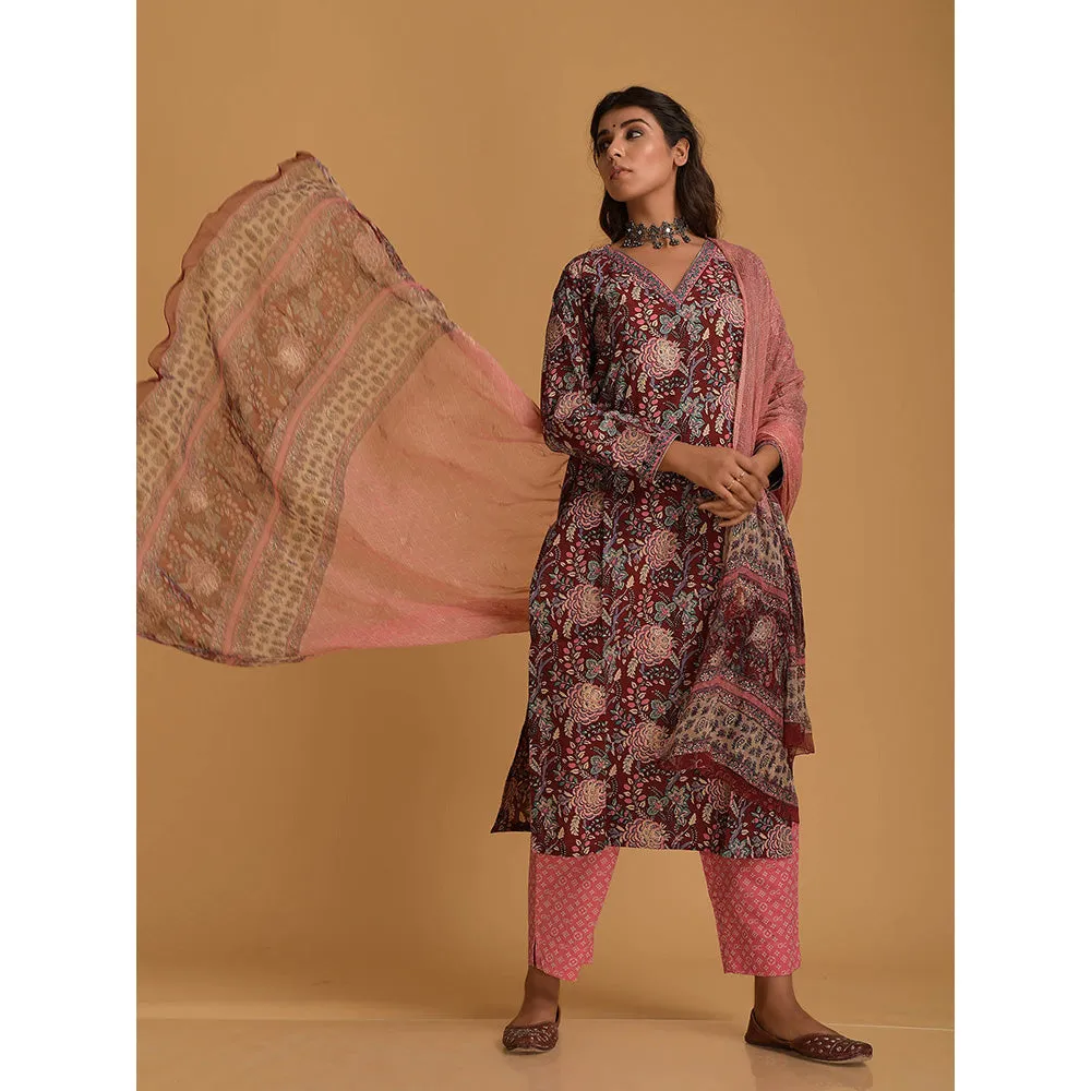 DIMPLE DESIGN STUDIO Alia Phool Suit (Set of 3)