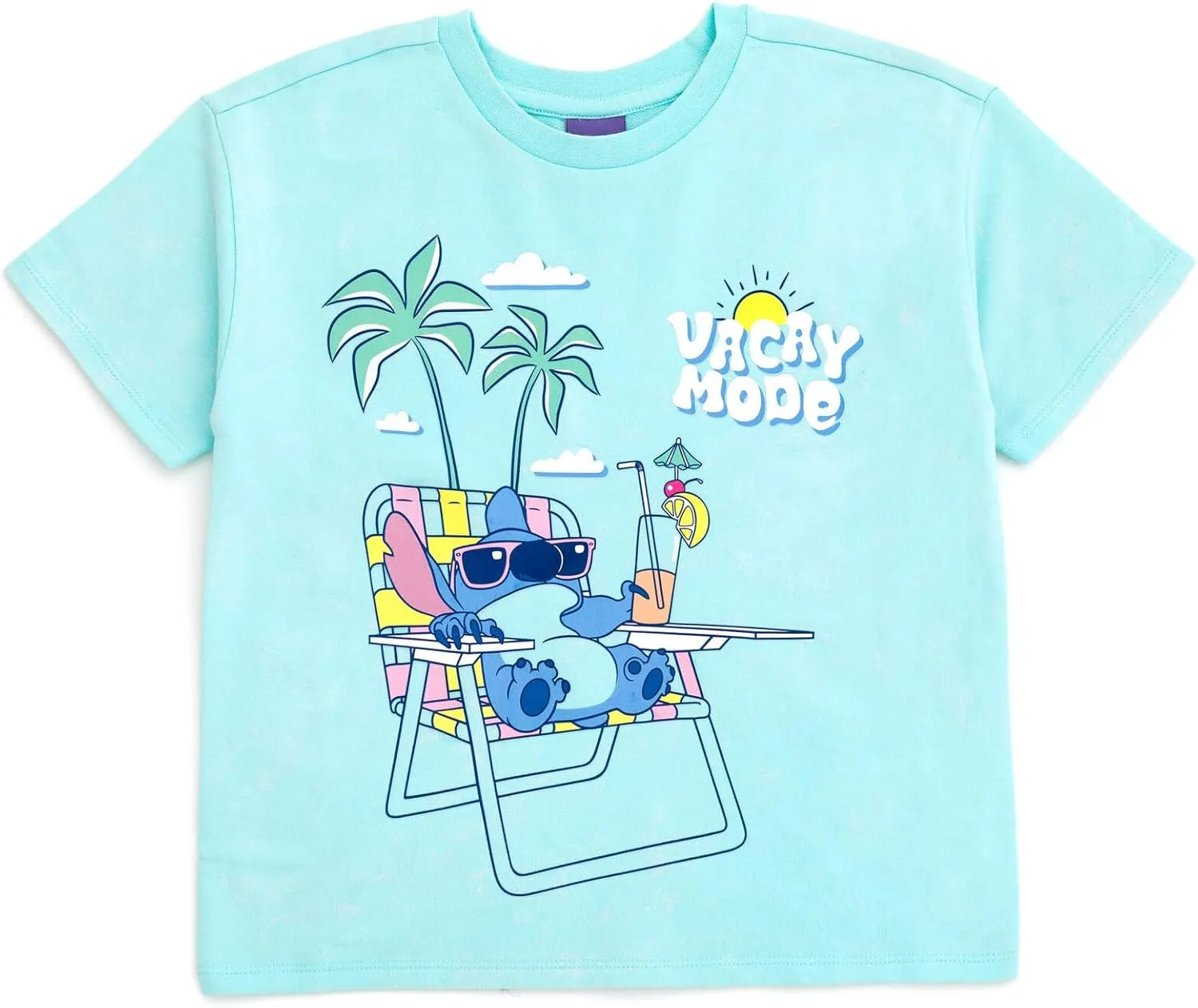 Disney Junior French Terry T-Shirt and Shorts Outfit Set Infant to Big Kid Sizes (12 Months - 14-16)