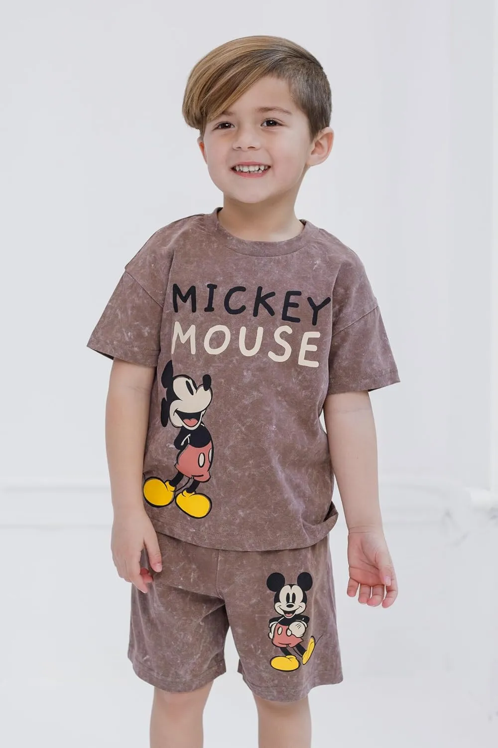Disney Mickey Mouse Donald Duck Pluto T-Shirt and Shorts Outfit Set Toddler to Big Kid