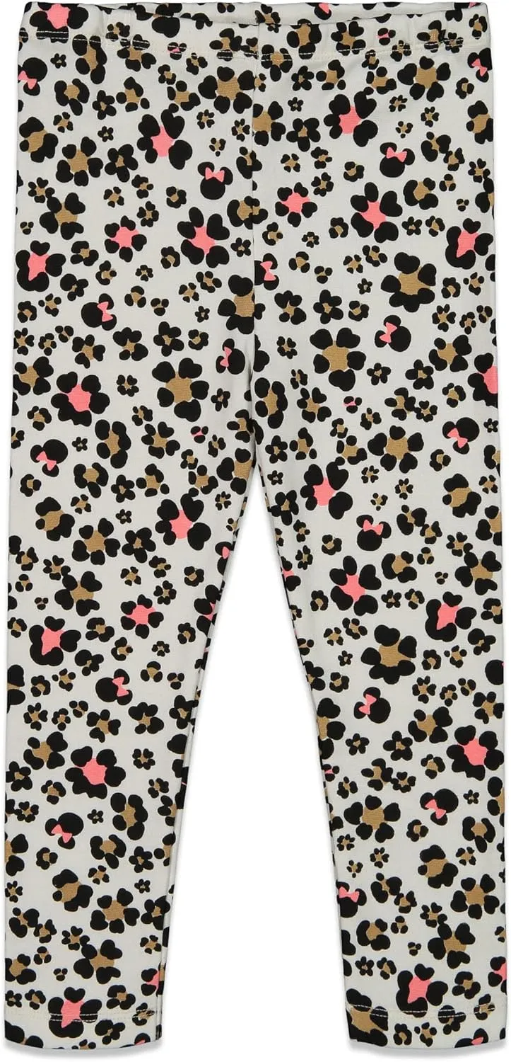 Disney Minnie Mouse T-Shirt and Leggings Outfit Set Infant to Big Kid Sizes (12 Months - 14-16)