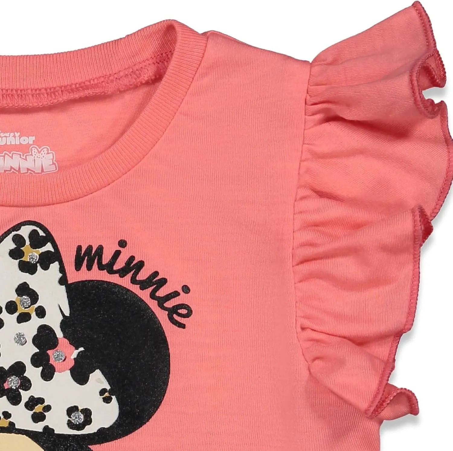 Disney Minnie Mouse T-Shirt and Leggings Outfit Set Infant to Big Kid Sizes (12 Months - 14-16)