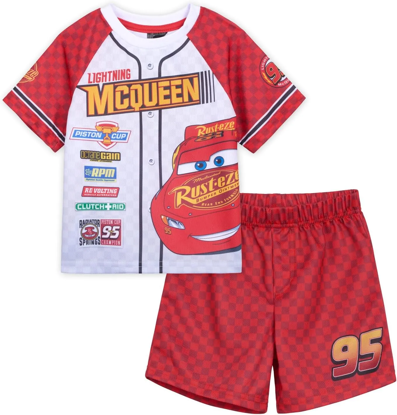 Disney T-Shirt and Mesh Shorts Outfit Set Infant to Big Kid Sizes (12 Months - 10-12)