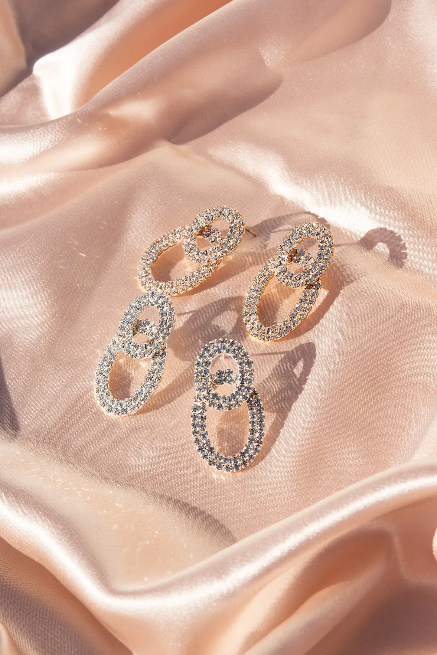 Diva Double Oval Post Earrings