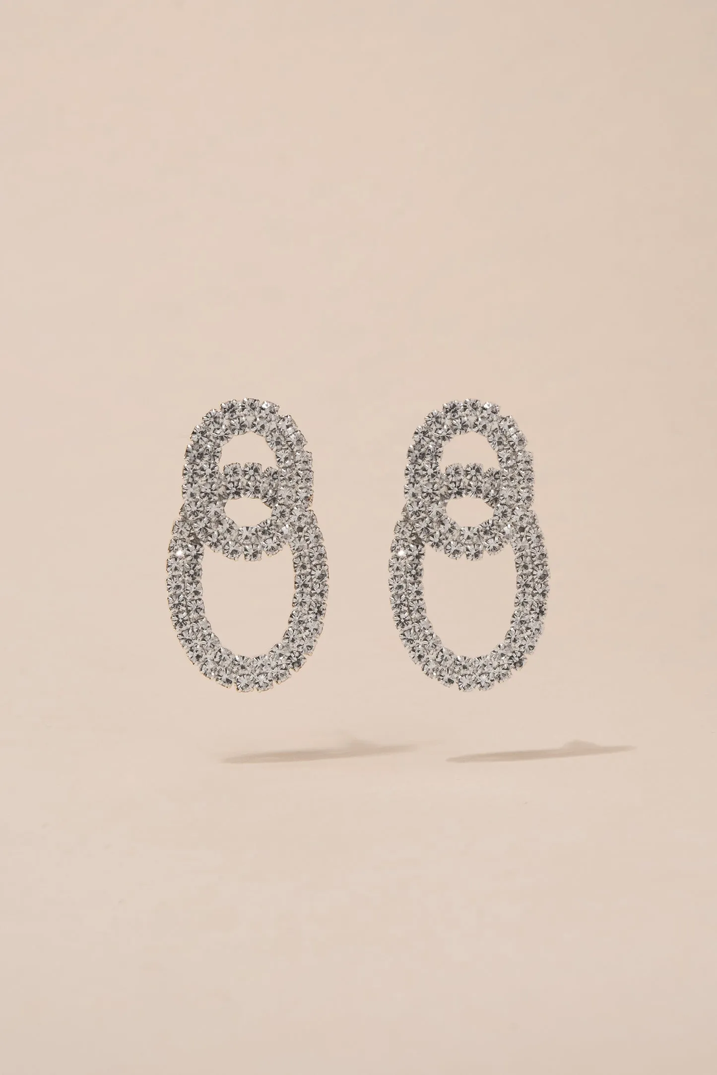 Diva Double Oval Post Earrings