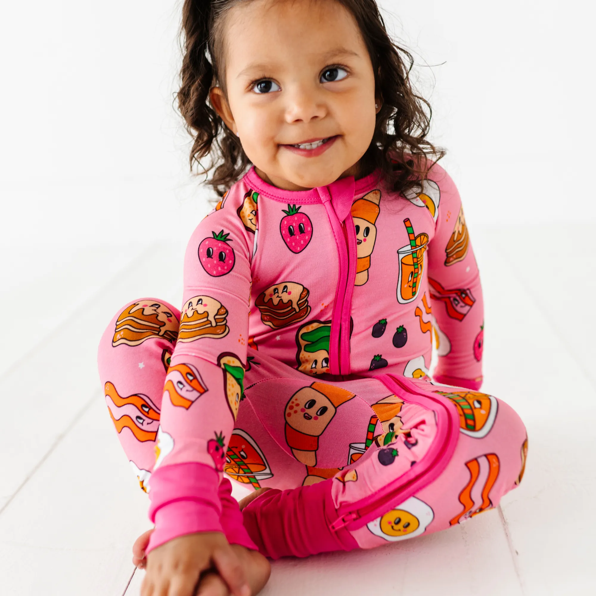 Don't Go Bacon My Heart Convertible Footie in Pink