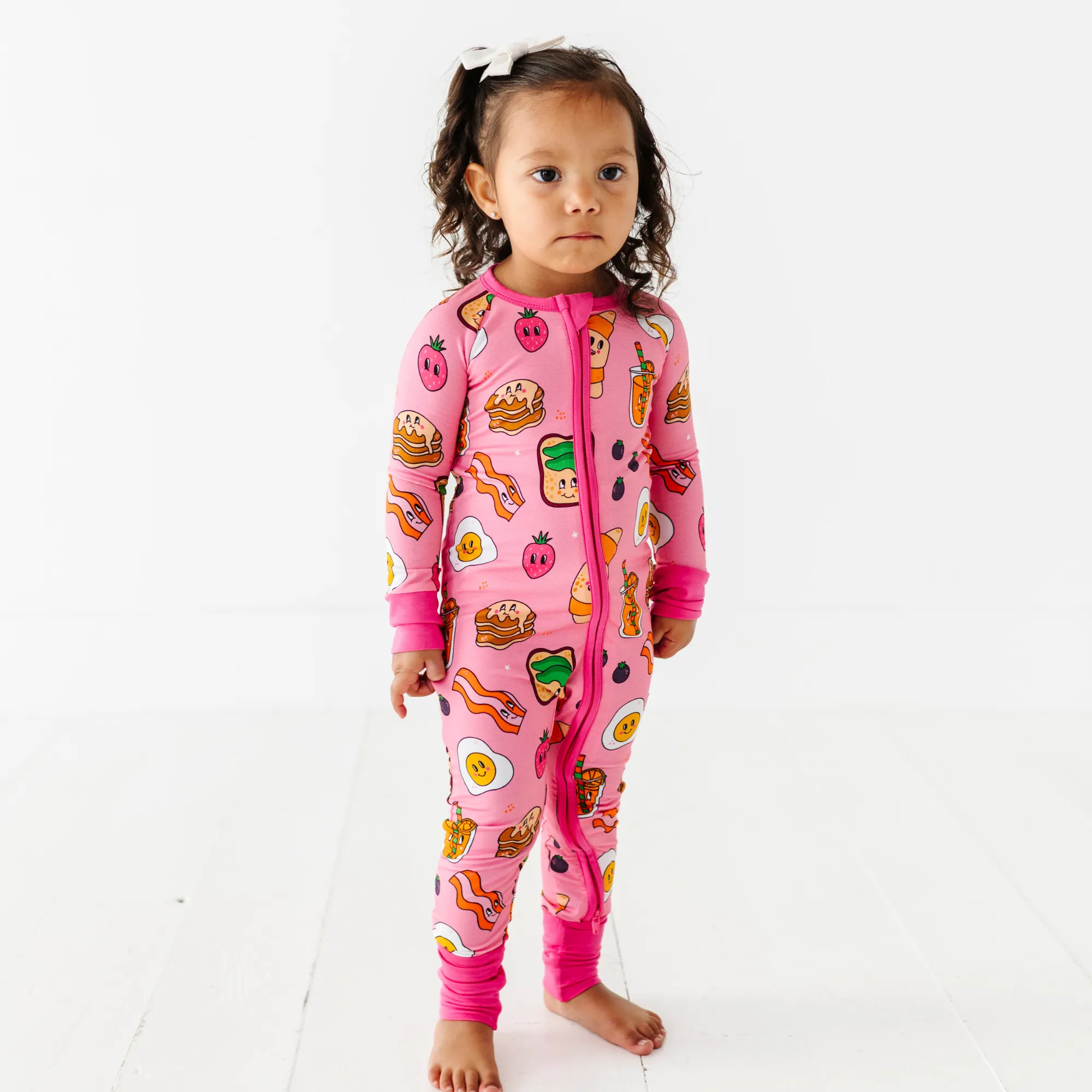 Don't Go Bacon My Heart Convertible Footie in Pink