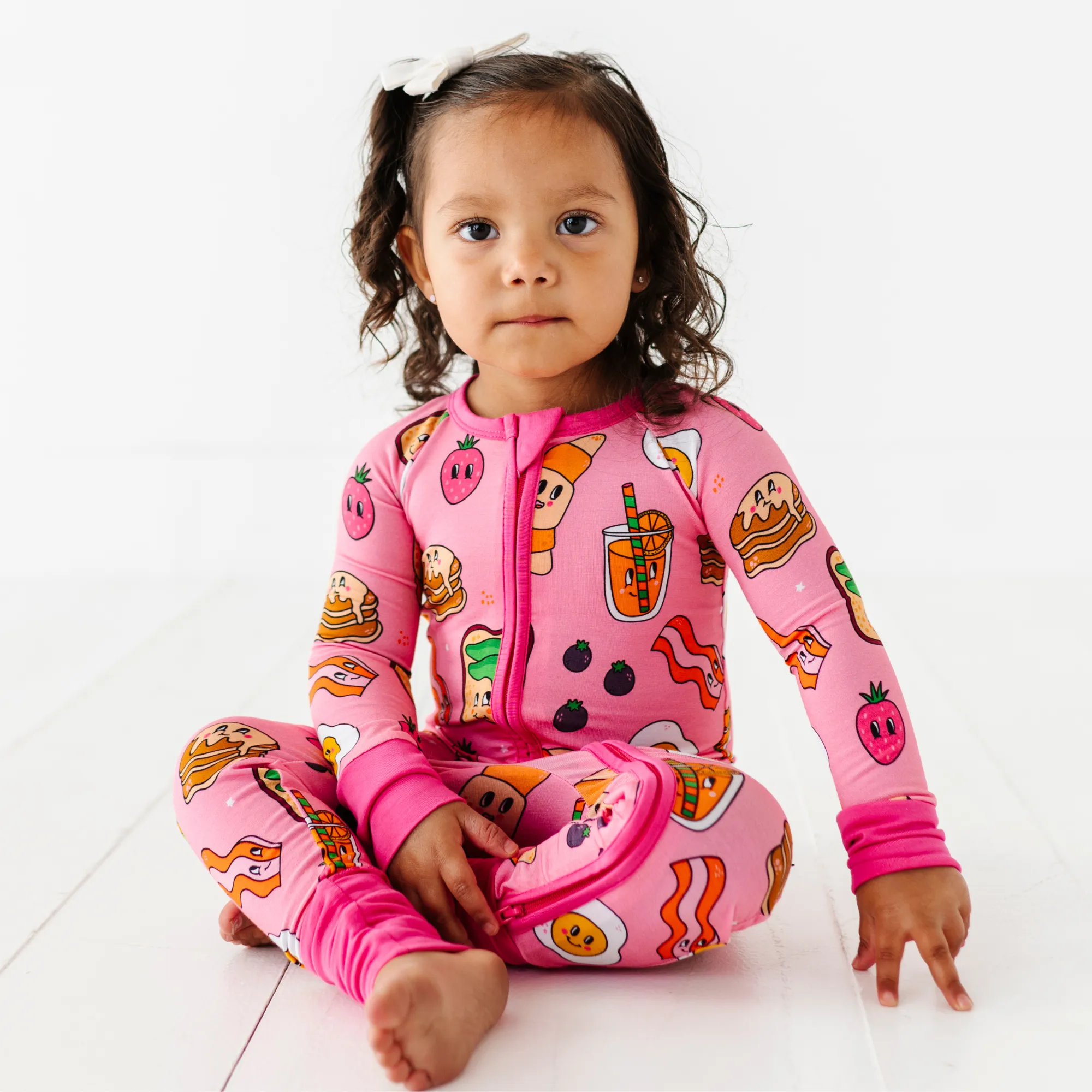 Don't Go Bacon My Heart Convertible Footie in Pink