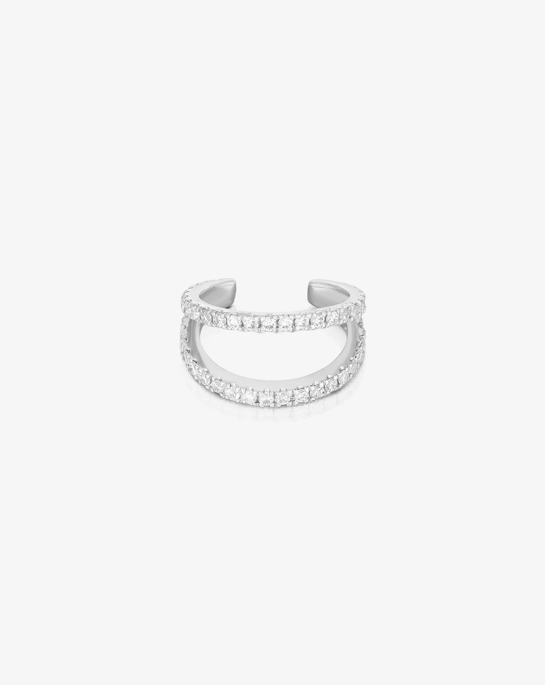 Double Row Diamond Ear Cuff