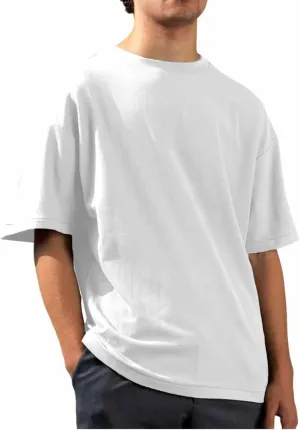 Drop Shoulder Tshirt Men 2025 Summer Casual Short Sleeve Crew Neck Shirt Dry Fit Basic Tops Gym Shirts Men Oversized