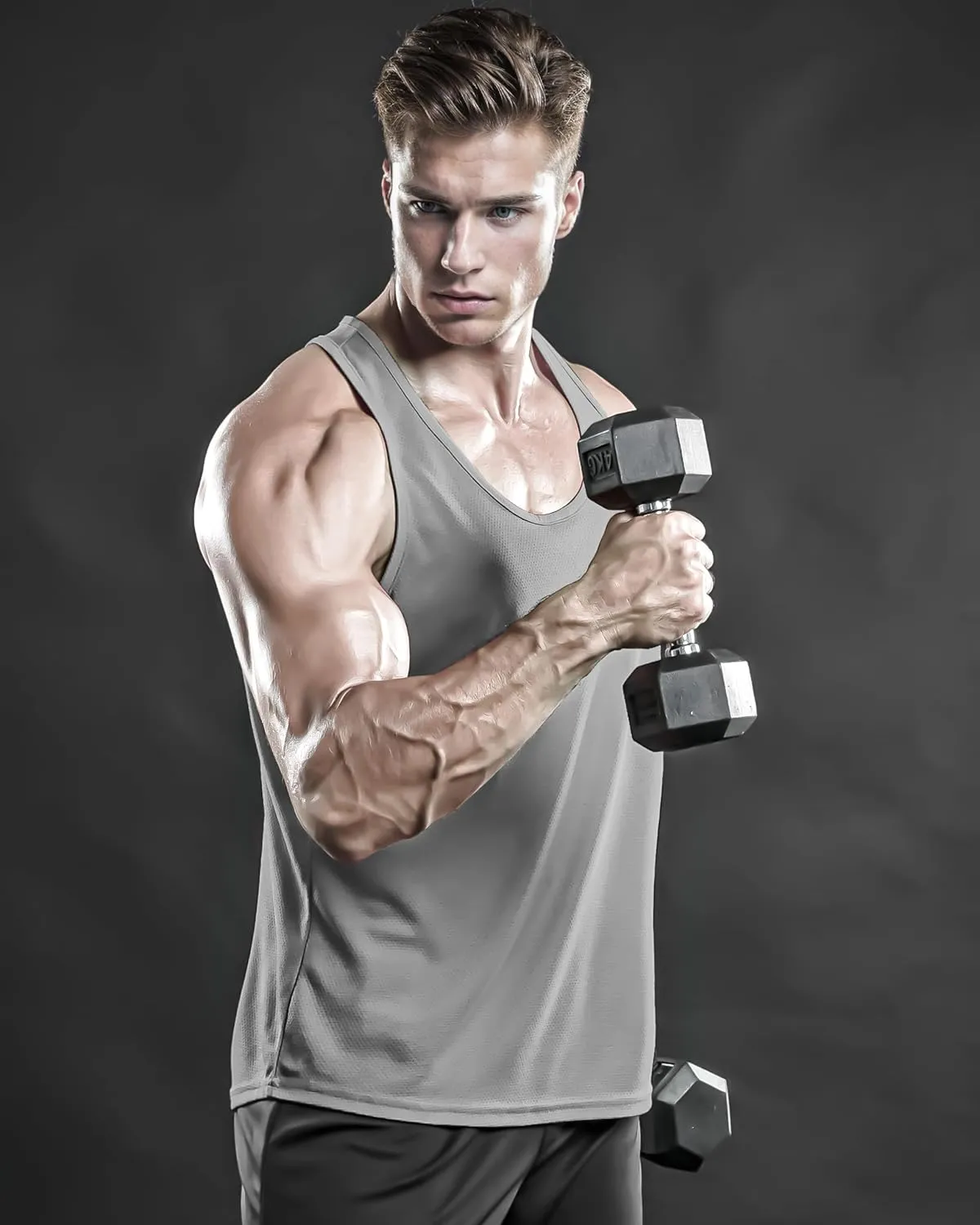 DRSKIN Men's 4, 3 or 1 Pack Tank Tops Sleeveless Shirts Y-Back Muscle Mesh Gym Training Athletic Workout Dry Fit