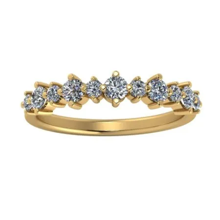 Ellery Round Trendy Moissanite Wedding Ring