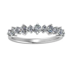 Ellery Round Trendy Moissanite Wedding Ring