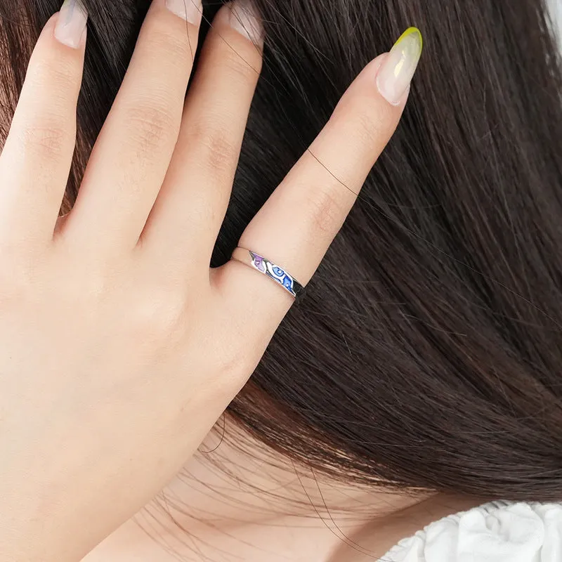 Engraved His Hers Matching Rings Set