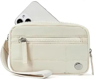 Essential Wristlet, Wallet for Women Quilted Purses, Puffer Wristlet Wallets for Women