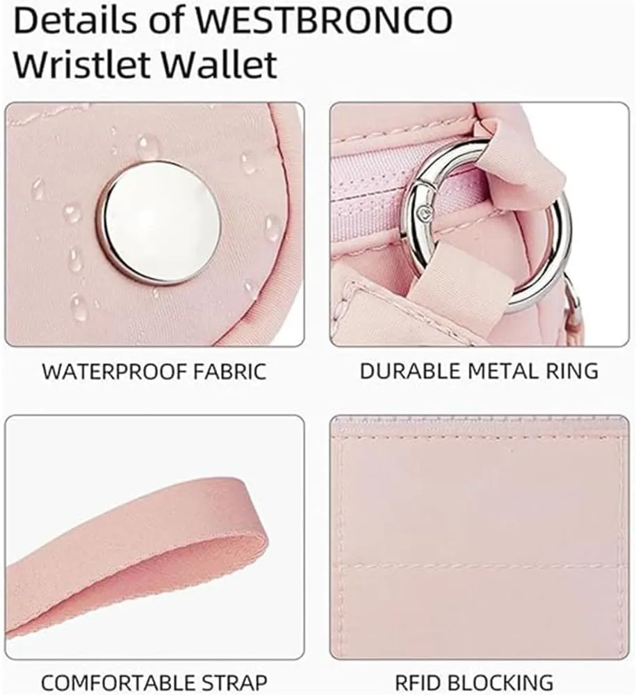 Essential Wristlet, Wallet for Women Quilted Purses, Puffer Wristlet Wallets for Women