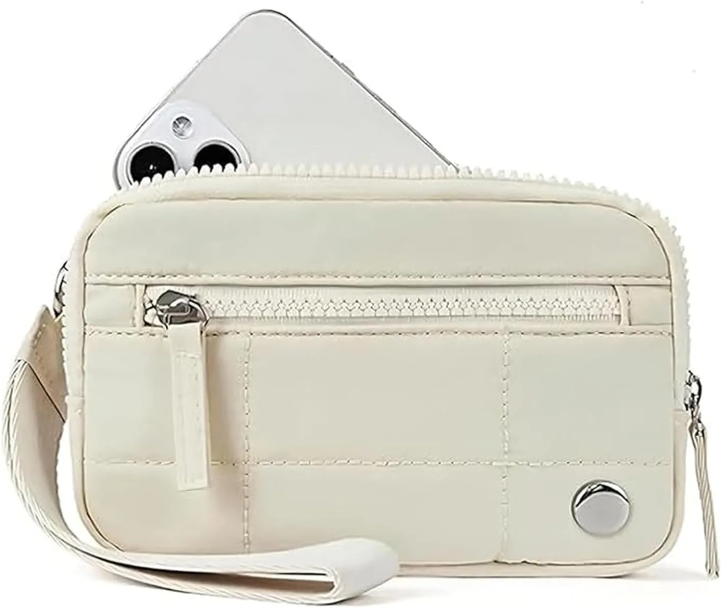 Essential Wristlet, Wallet for Women Quilted Purses, Puffer Wristlet Wallets for Women