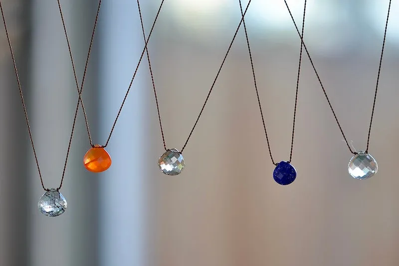 Faceted Zen Gem Necklaces