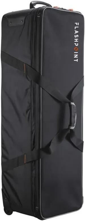 Flashpoint CB-01 44.9" Wheeled Light Stand and Tripod Carrying Case, Black, Durable, Spacious, Protective Travel Case for Photographers, Hard Case with Wheels and Top Handle for Easy Transportation