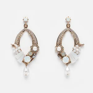 Flora Deco Drop Earrings