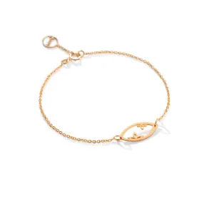 Flower Eye Chain Bracelet