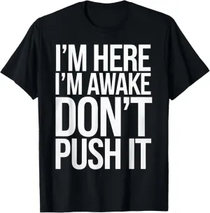 Funny Workout Gym Don't Push Motivation Fitness Design T-Shirt