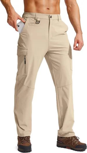 G Gradual Men's Hiking Cargo Pants Water Resistant Quick Dry Lightweight Outdoor Tactical Pants for Men with Multi Pocket