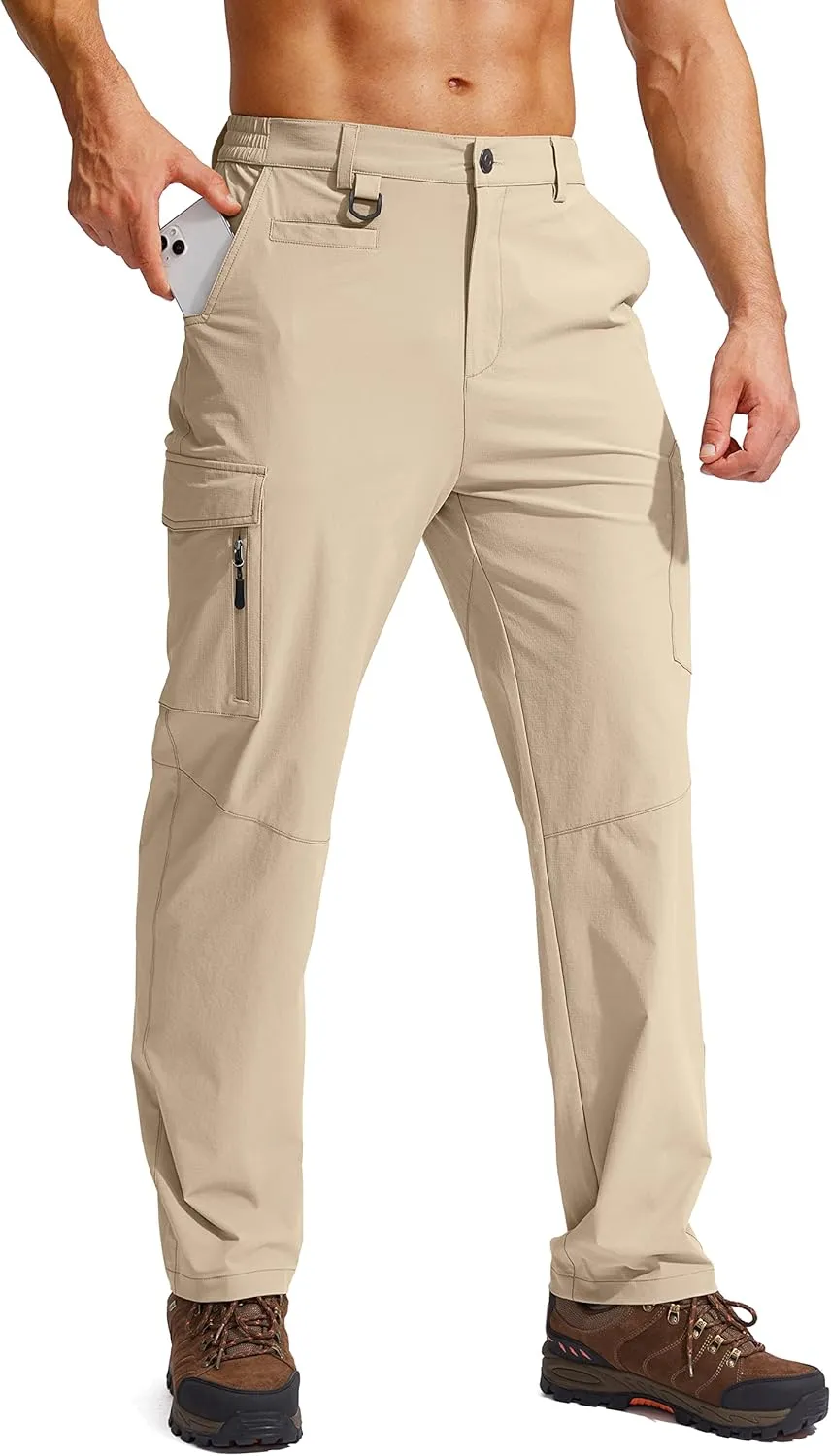 G Gradual Men's Hiking Cargo Pants Water Resistant Quick Dry Lightweight Outdoor Tactical Pants for Men with Multi Pocket