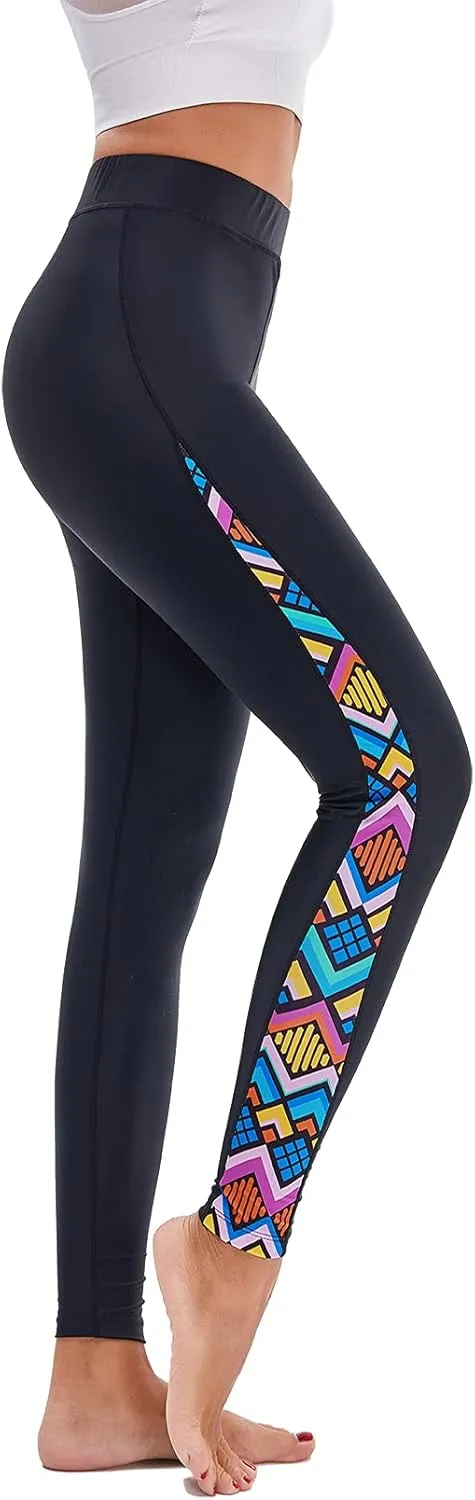 GEEK LIGHTING Swim Pants for Women Surfing Leggings SPF Swimming Tights Rash Guard Water Wetsuit Dive Kayaking Pants