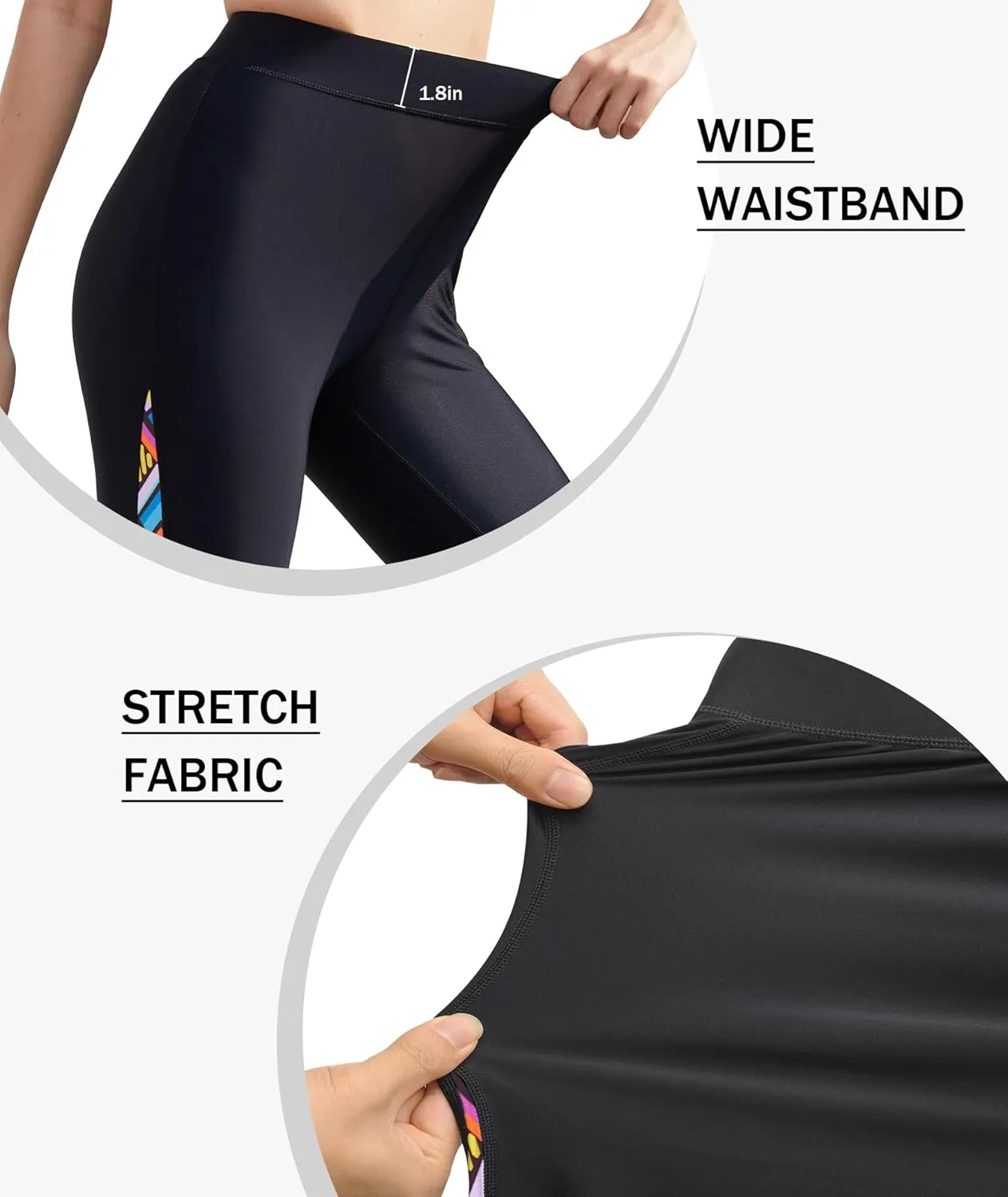GEEK LIGHTING Swim Pants for Women Surfing Leggings SPF Swimming Tights Rash Guard Water Wetsuit Dive Kayaking Pants