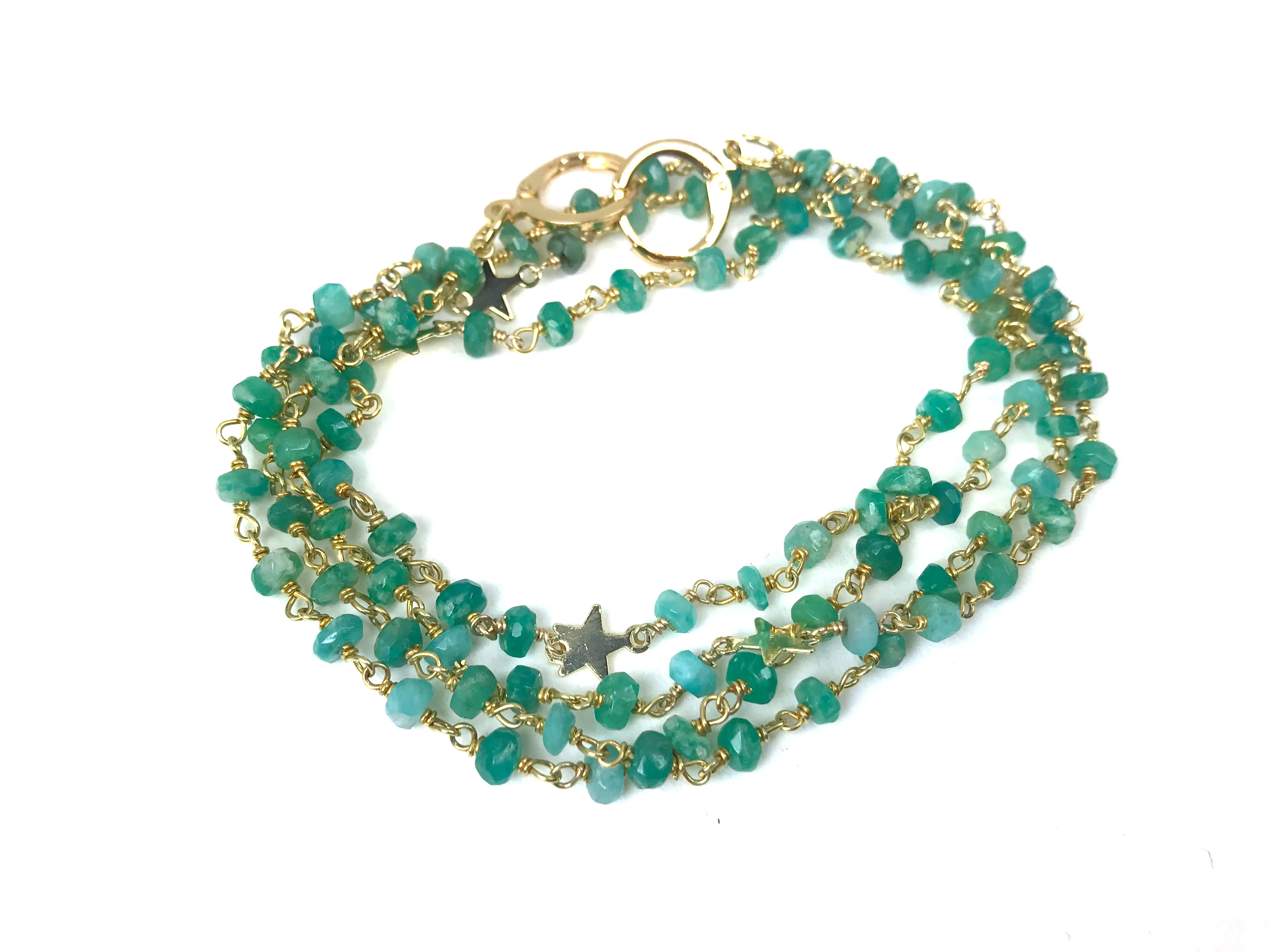 Gena Myint Amazonite Star Convertible Mask Necklace