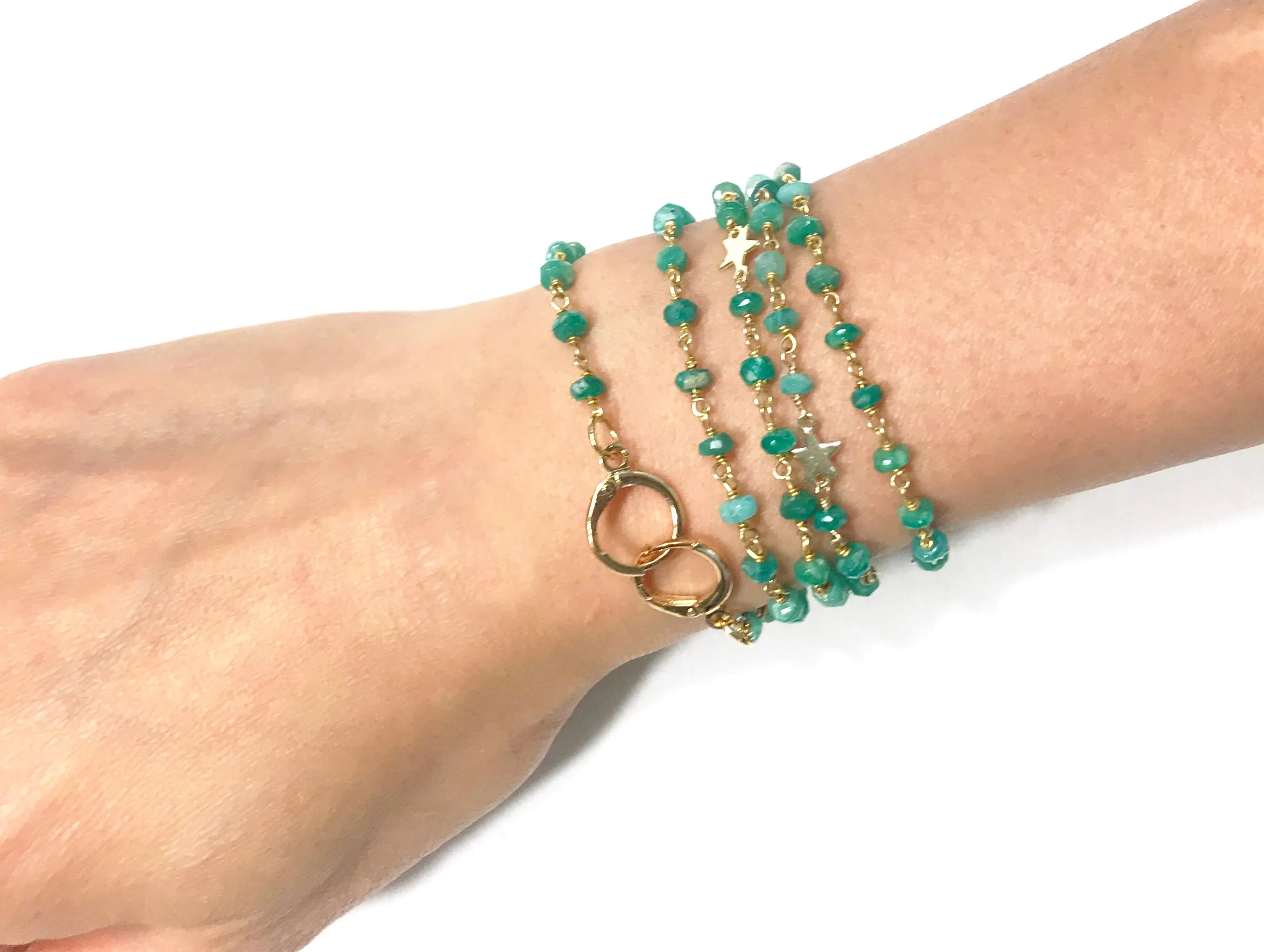 Gena Myint Amazonite Star Convertible Mask Necklace