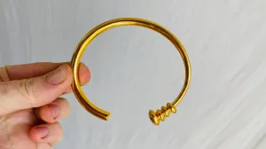 Gold Bangles. 24kt Gold Plated. Vermeil